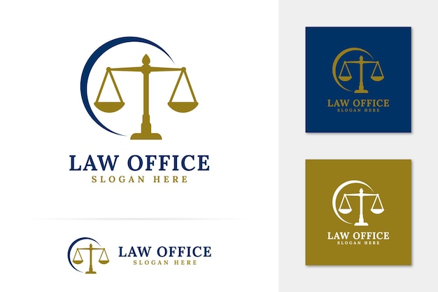 Law office logo template design