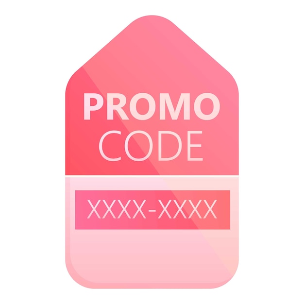 Law promo code icon cartoon vector Promotion discount Offer money