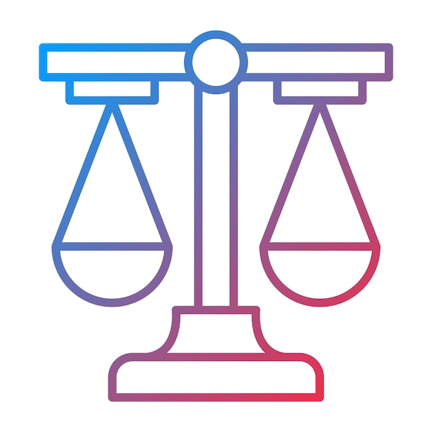 Vector law scale icon vector image can be used for crime and law