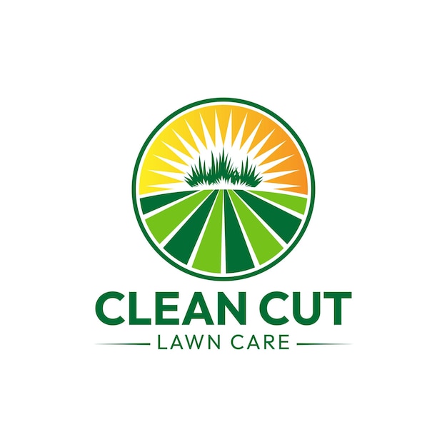 Lawn Care Business Badge Logo Design Badge Template