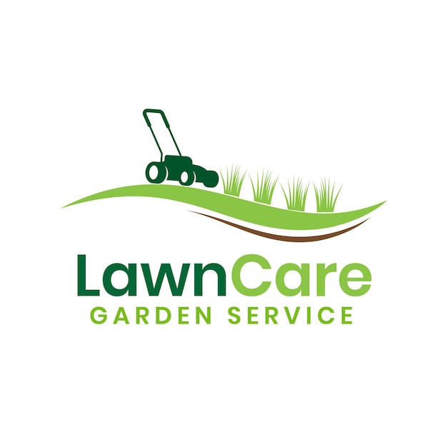 Lawn Care Service Logo Design, Lawn mower logo.