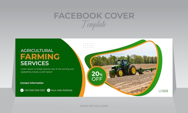 Vector lawn and gardening service social media web banner template design