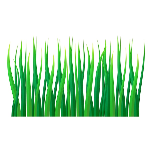Vettore icona dell'erba del prato illustrazione realistica dell'icona vettoriale dell'erba del prato per il web design isolato su sfondo bianco