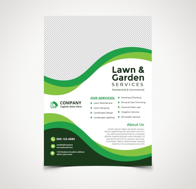 Lawn Service Flyer Advertisement Template