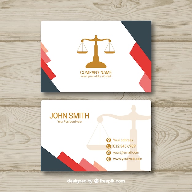 Lawyer card template