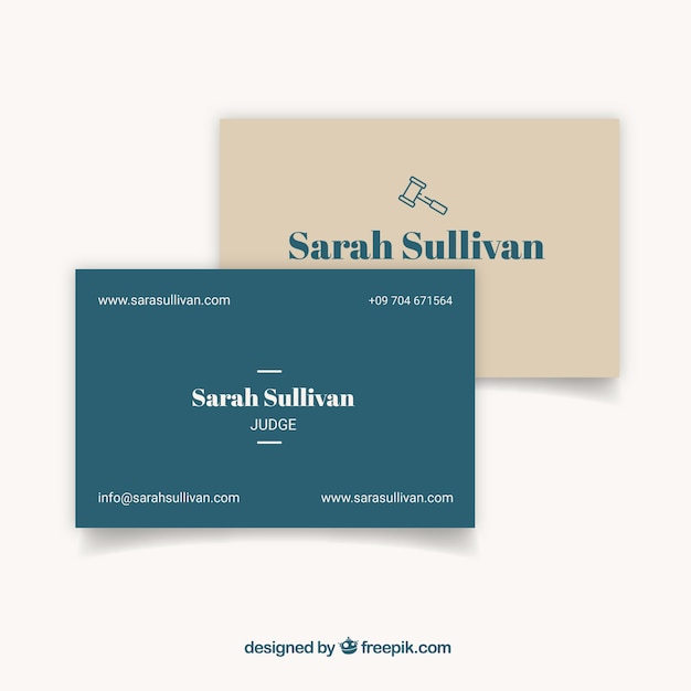 lawyer card template