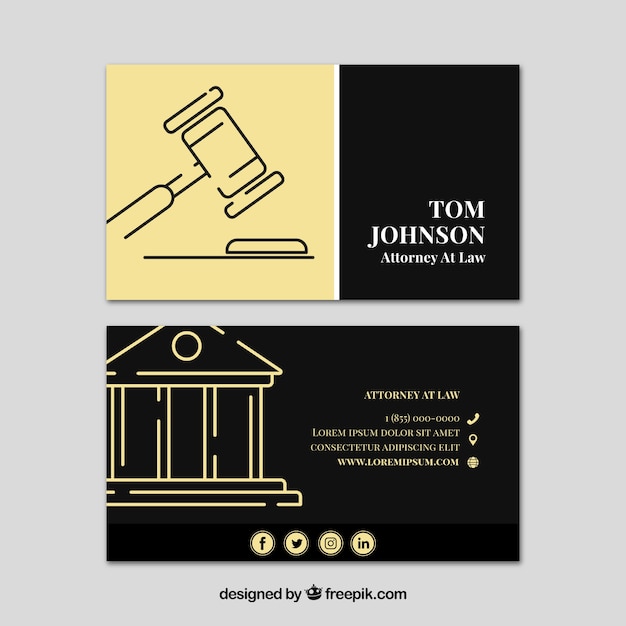 lawyer card template
