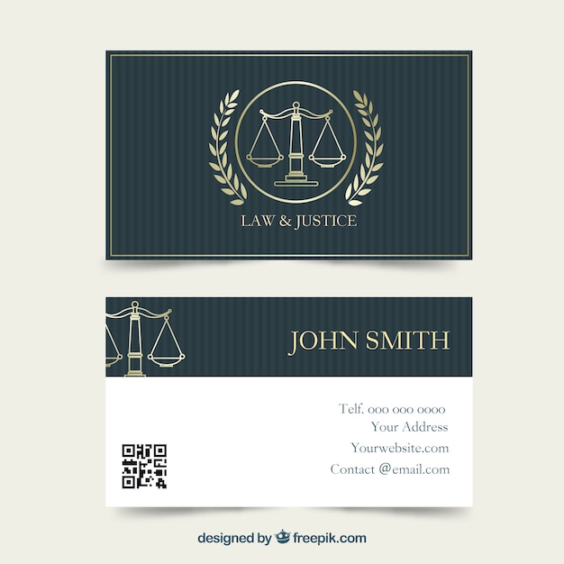 Lawyer card template