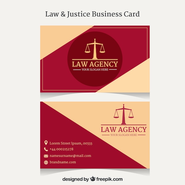 Lawyer card template