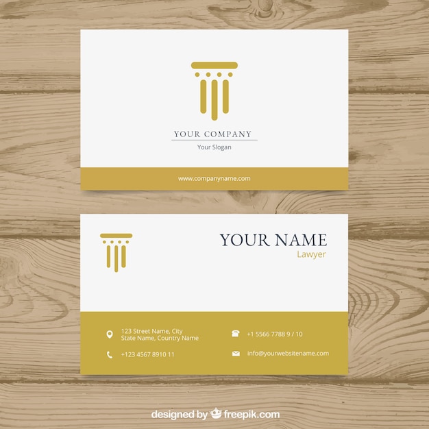 Lawyer card template