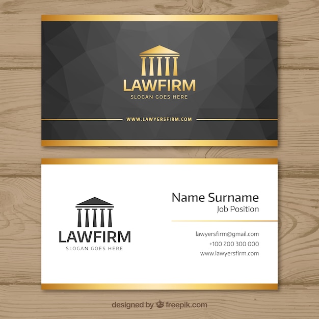 Lawyer card template