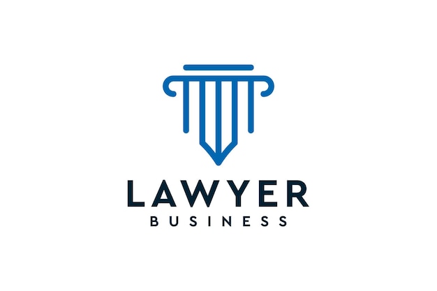 Lawyer justice corporate logo design