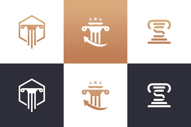 Lawyer logo design element collection for your business