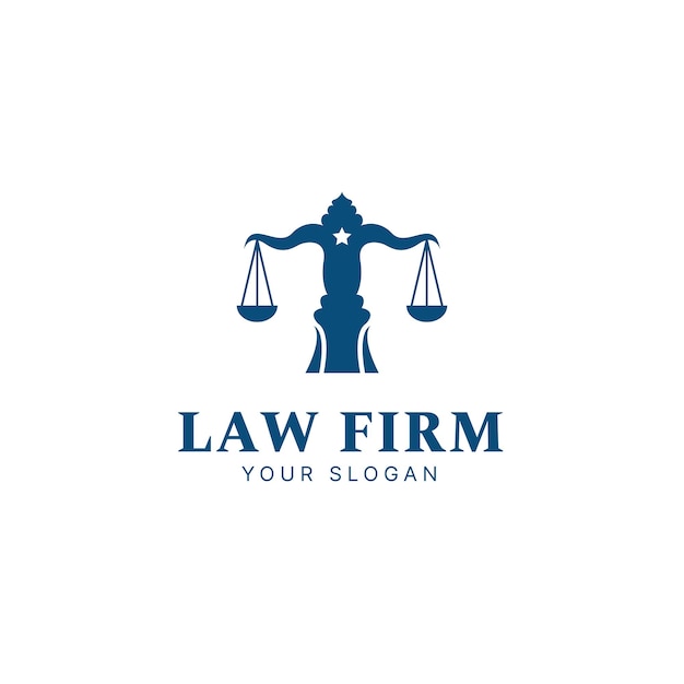 Lawyer logo design template law firm justice logo law logo