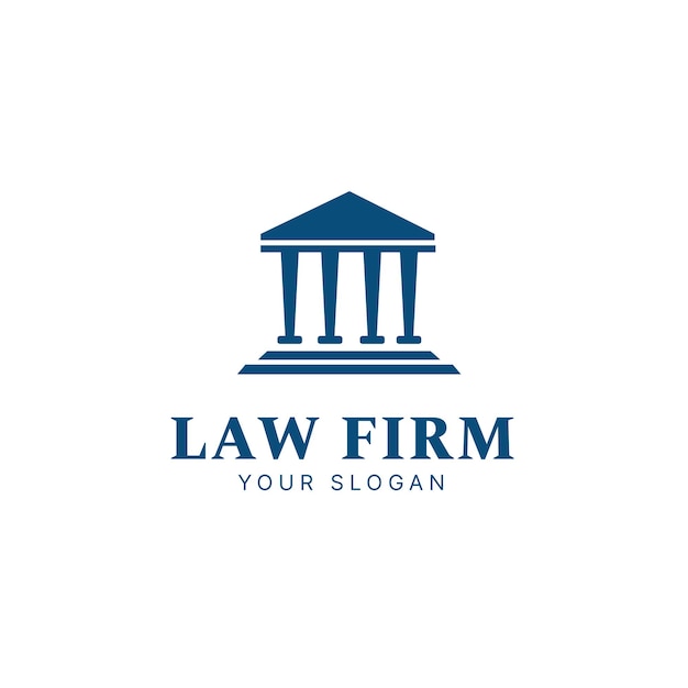 Lawyer logo design template law firm justice logo law logo