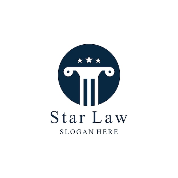 Vector lawyer logo vector design idea with creative style