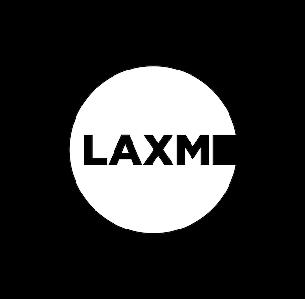 Laxmi 회사 아이콘 벡터 Laxmi 모노그램 아이콘