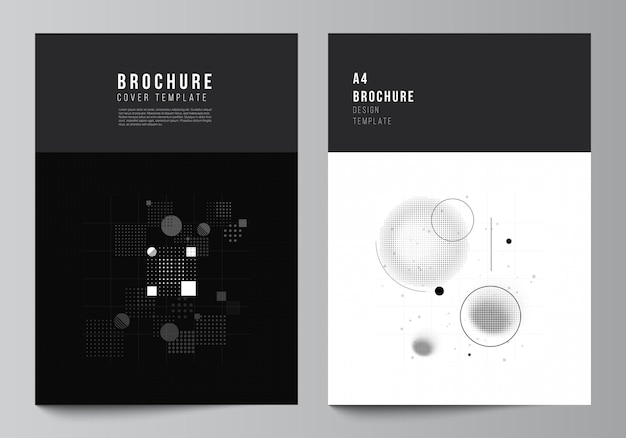 Vector lay-out van een omslagmodel sjablonen voor brochure