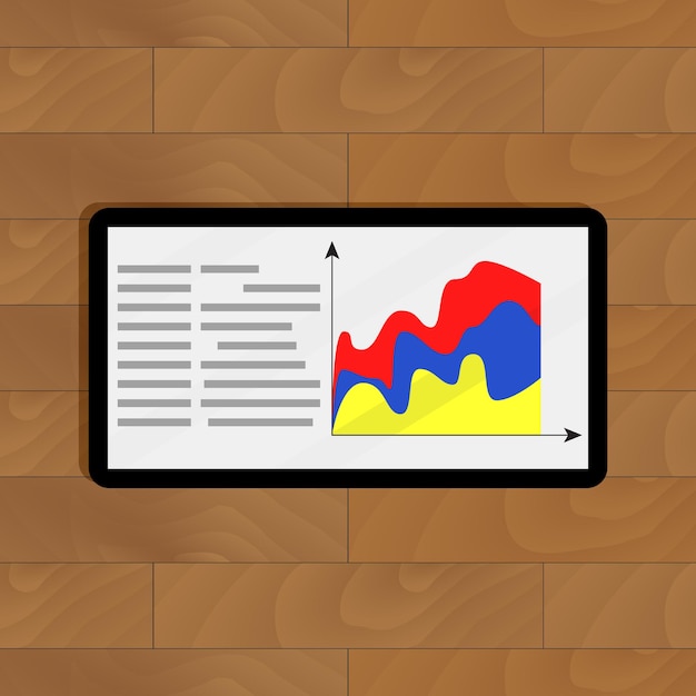 Layer chart on tablet