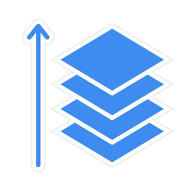 Layer Height icon vector beeld Kan worden gebruikt voor Additive Maufacturing