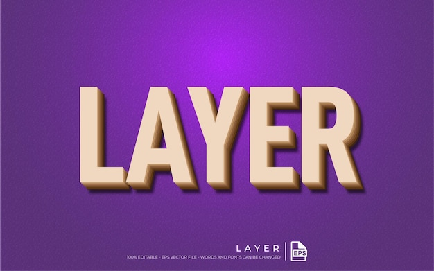 Layer style illustration template