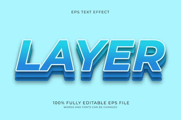 layer text effect