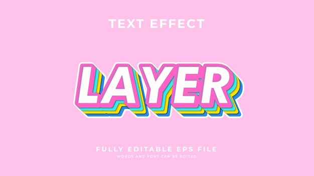 Layer text effect