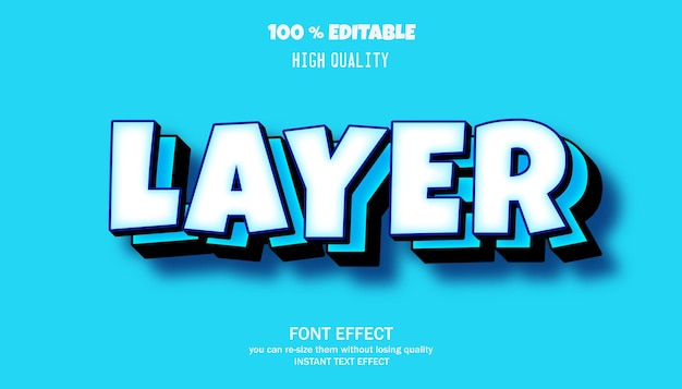 Layer text effect