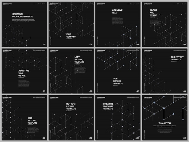 Layout of covers templates for flyer leaflet