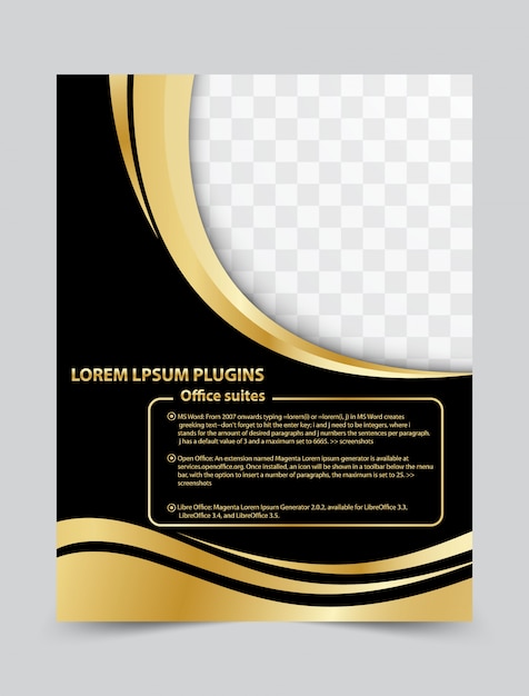 Layout design template brochure flyer per il tuo business. sfondo vettoriale