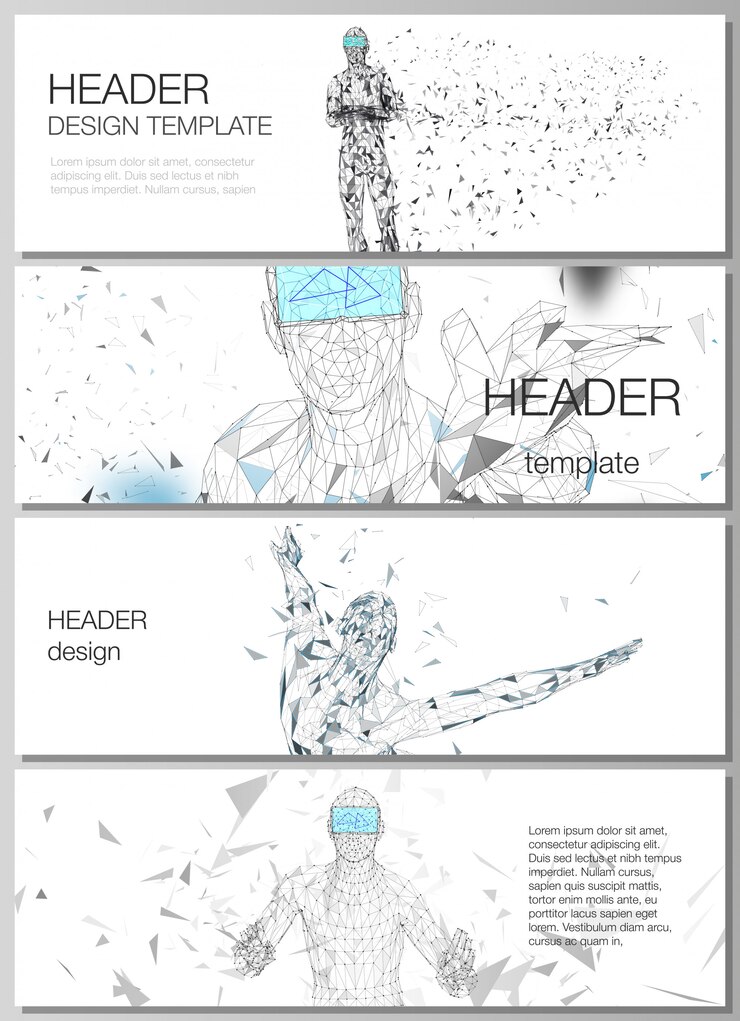 Vector layout of headers, banner design templates.