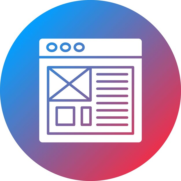 Векторное изображение значка макета может быть использовано для пользовательского опыта