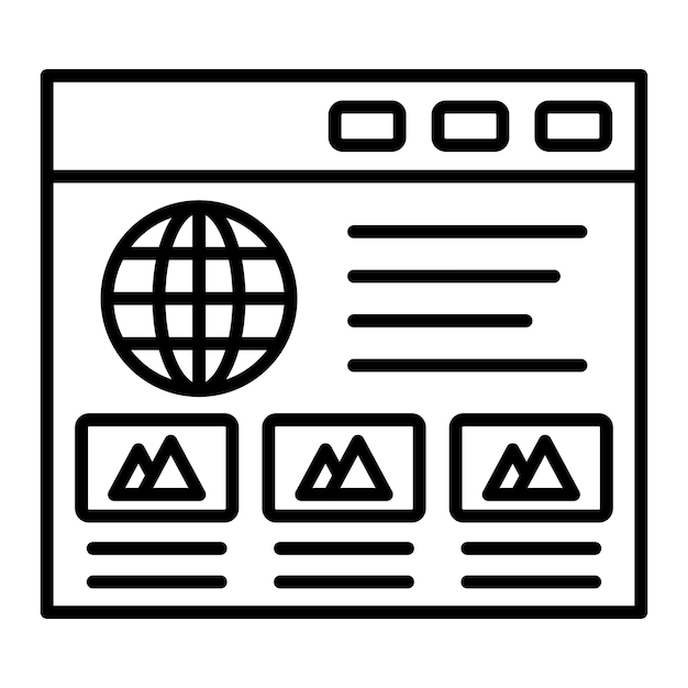 Vector layout icon