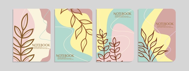 Layout for notebook cover, poster, banner, placard, brochure,flyer.abstract botanical