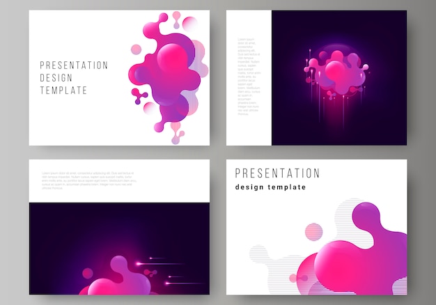 The layout of the presentation slides business templates