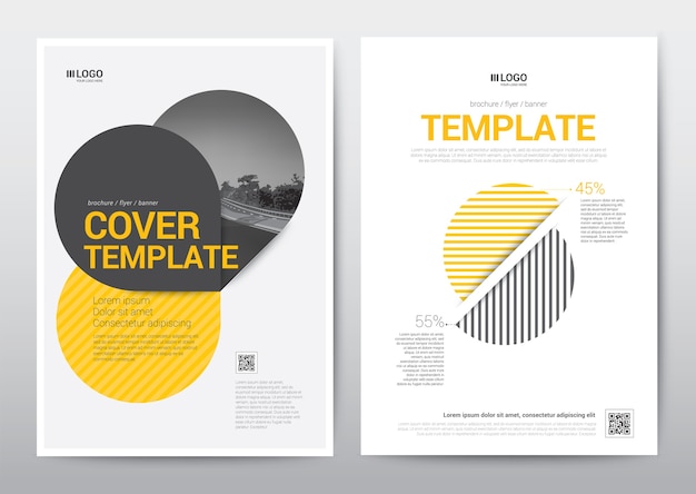 Layout Template Brochure Poster, Leaflet, jaarverslag.