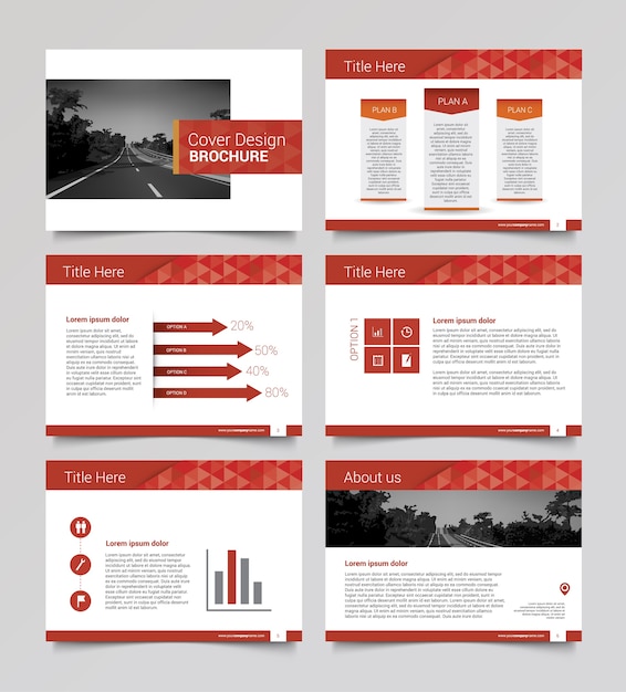 Vector layout template brochure poster, leaflet, jaarverslag.