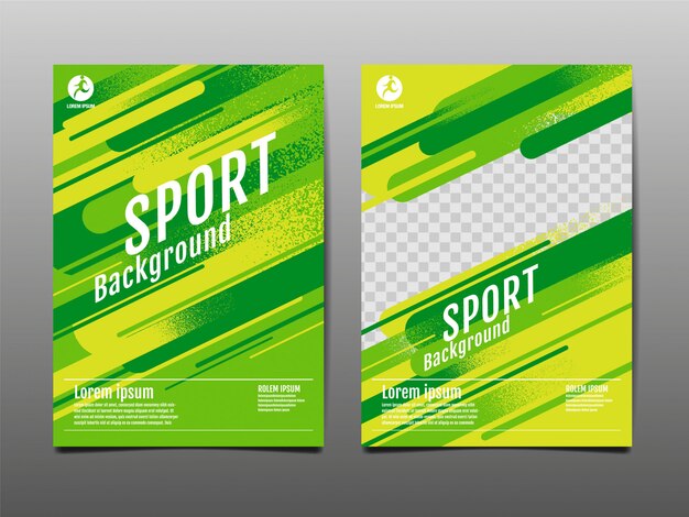 Vettore modello di layout, sfondo sport, illustrazione.