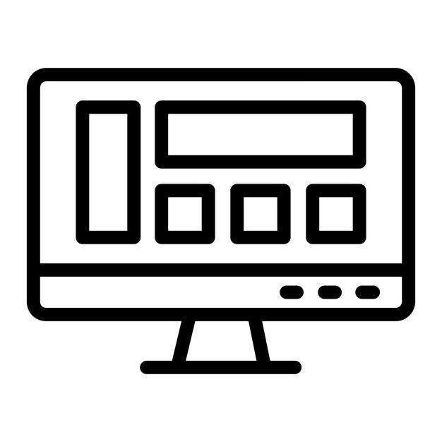 Layout Vector Icon Design Illustratie