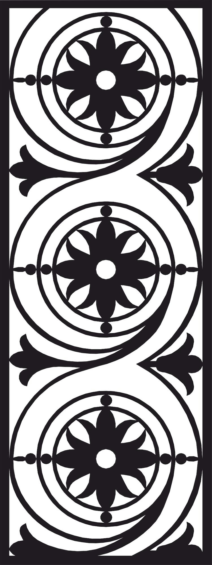 Vector lazer cut decoratif panel