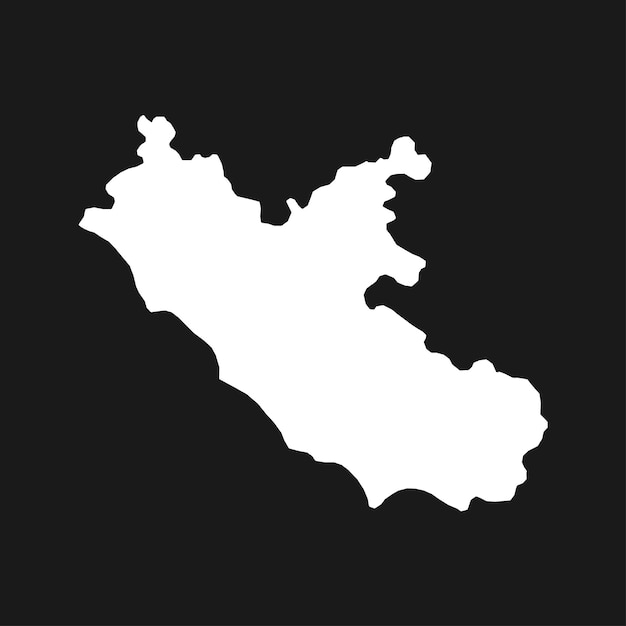 Lazio Map Region of Italy Vector illustration