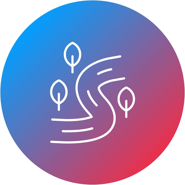 Икона векторного изображения Lazy River может быть использована для парка развлечений