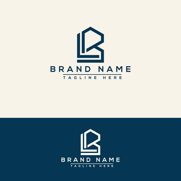 Vector lb logo design template vector graphic branding element.