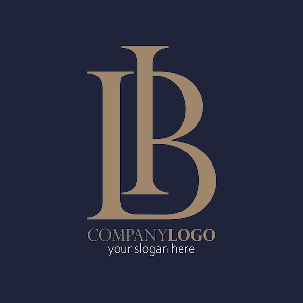 LB monogram elegant logo