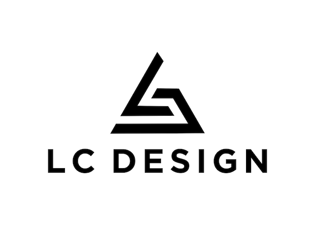 lc logo design vector illustration