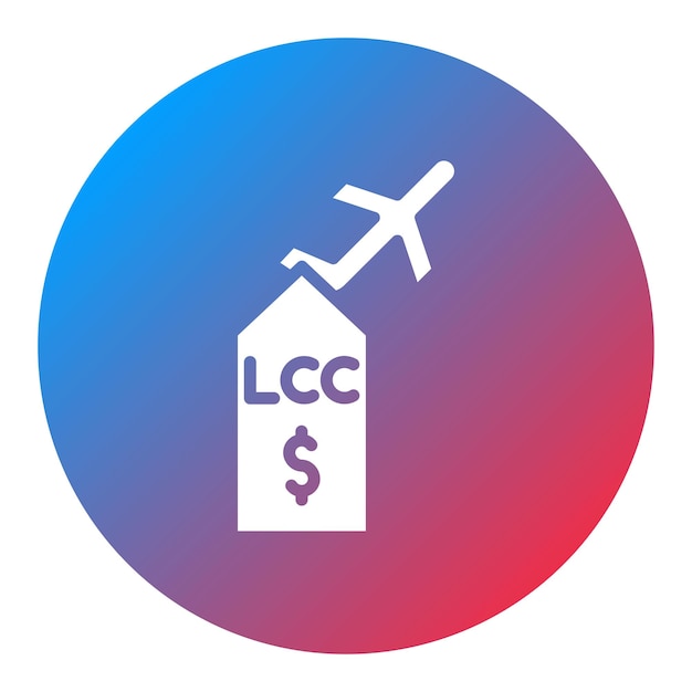 Vector lcc icon vector image can be used for airline