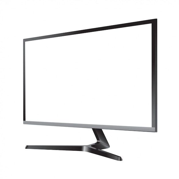 Lcd monitor with blank screen