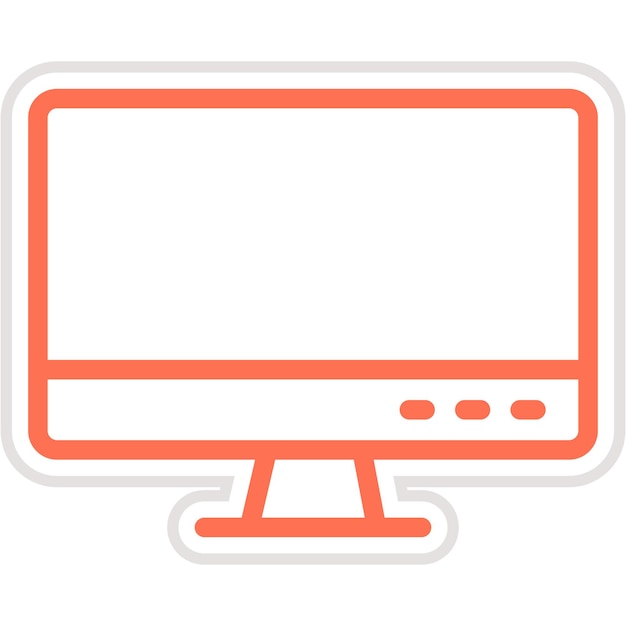 LCDベクトルアイコンデザインイラスト