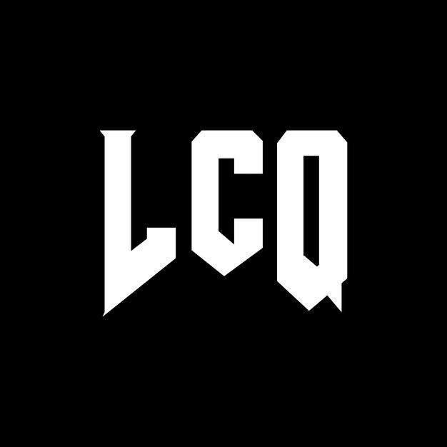 LCQ буквенный дизайн логотипа для технологической компании LCQ логотип черно-белой цветовой комбинации LCQ логотипа LCQ вектор LCQ дизайн LCQ икона LCQ алфавит LCQ типография логотип дизайн