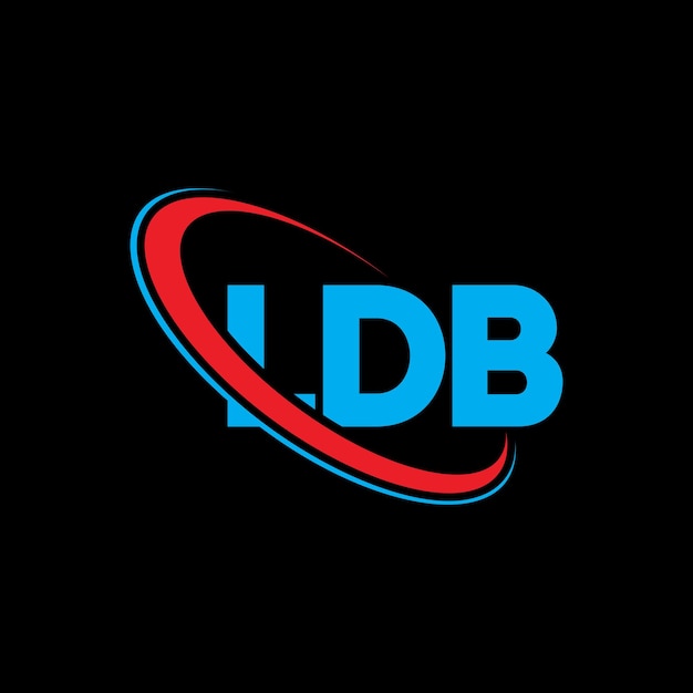 Ldb 로고 Ldb 문자 Ldb 글자 로고 디자인 이니셜 Lbd 로고 원과 대문자 모노그램 로고 기술 비즈니스 및 부동산 브랜드를위한 Ldb 타이포그래피